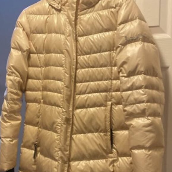 Lole Long Duck Feather Down Coat Size L - Picture 1 of 5